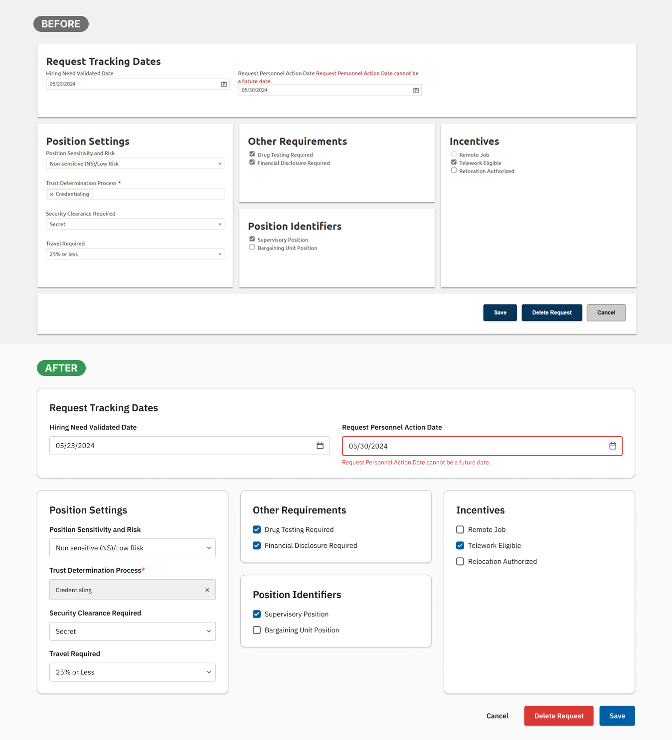 Form component redesigned with the new design system